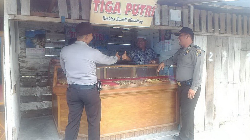 Polsek Perhentian Raja Sampaikan Pesan Kamtibmas
